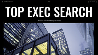  website templates - Headhunting Firm (Dark)